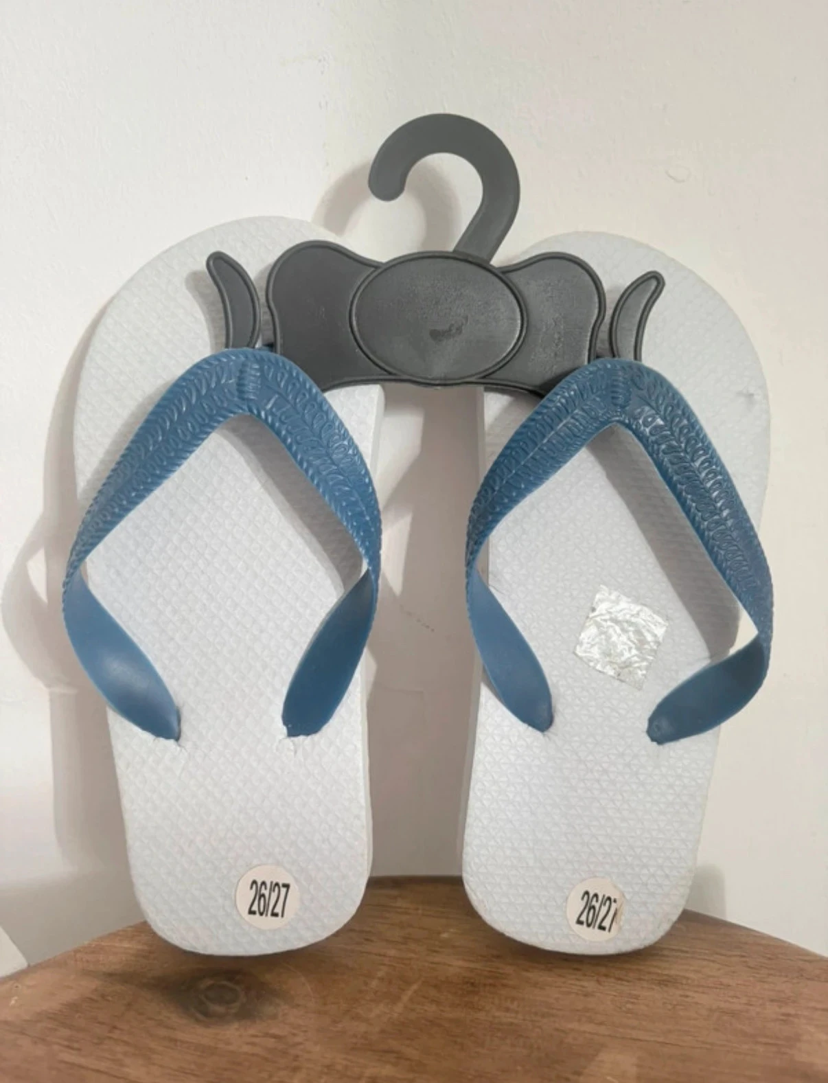 Tongs Été Blanc & Bleu - Pointure 26/27 – photo 2